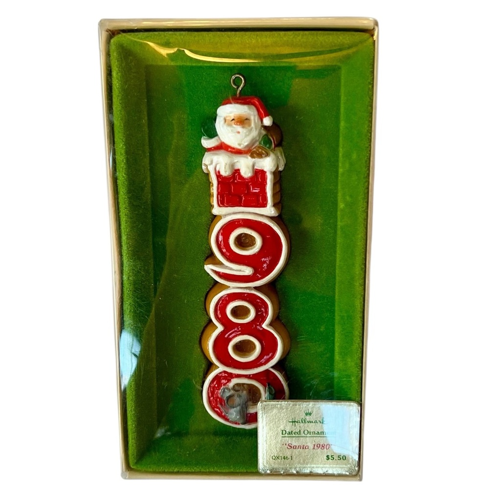 Hallmark 1980 Ornament Santa‎ Tree Trimmer Collection